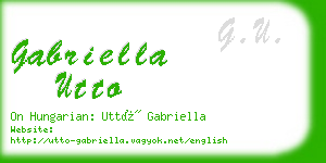 gabriella utto business card